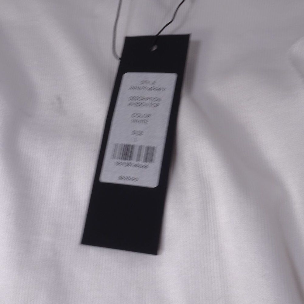 Veronica Beard Avedon Top White Ruffle Long Sleeve Top Sz L NWT 228 IRRG - Picture 7 of 8